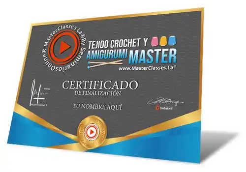 certificado en perspectiva amigurumi